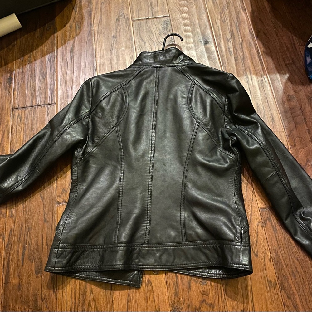 GUESS Leather Jacket M - Picture 2 of 7